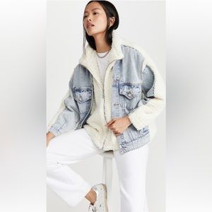 BLANKNYC Bear Hug denim/sherpa jacket